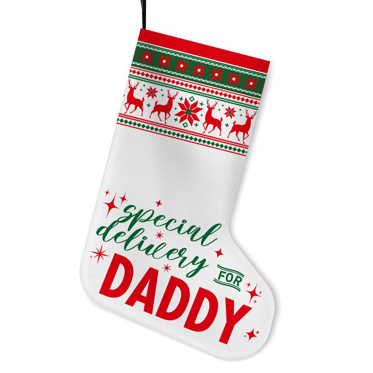 Amazon.com: UDNADKEX Daddy Christmas Stocking Gift, Christmas